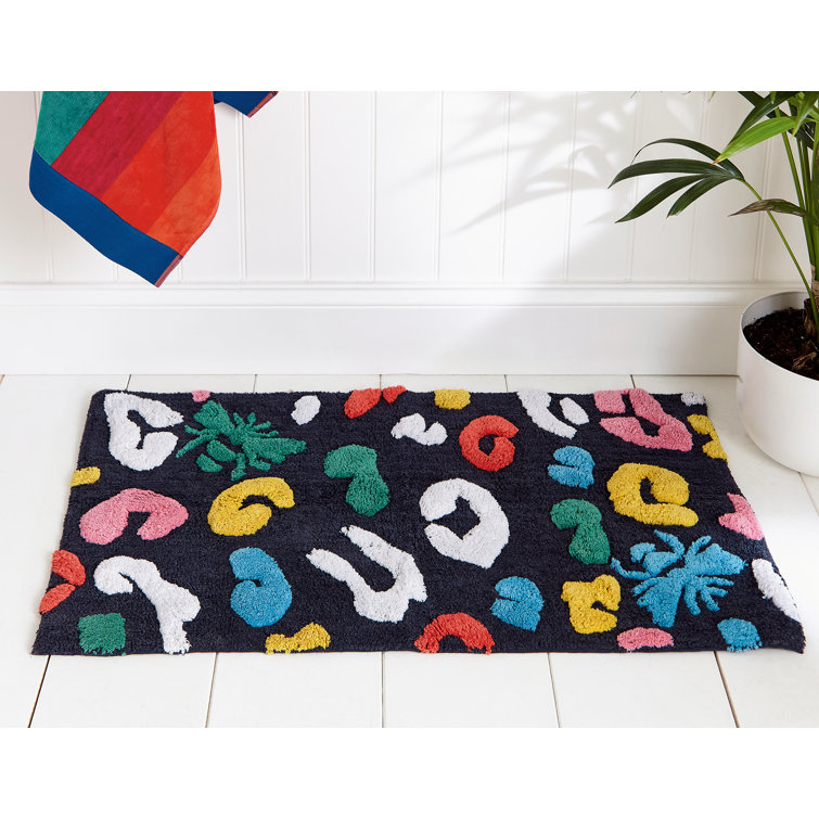 JOULES Leopard Bee Rectangle Bath Mat Wayfair.co.uk